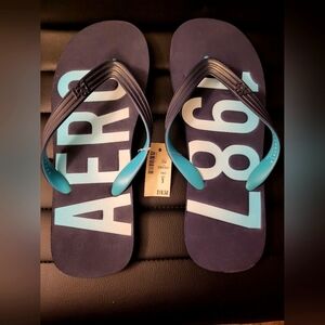 AERO Blue Flip Flops MEN